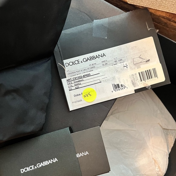 BRAND NEW WITH BOX, paperwork and dust bag D&G sneakers size 8 mens - Picture 9 of 16